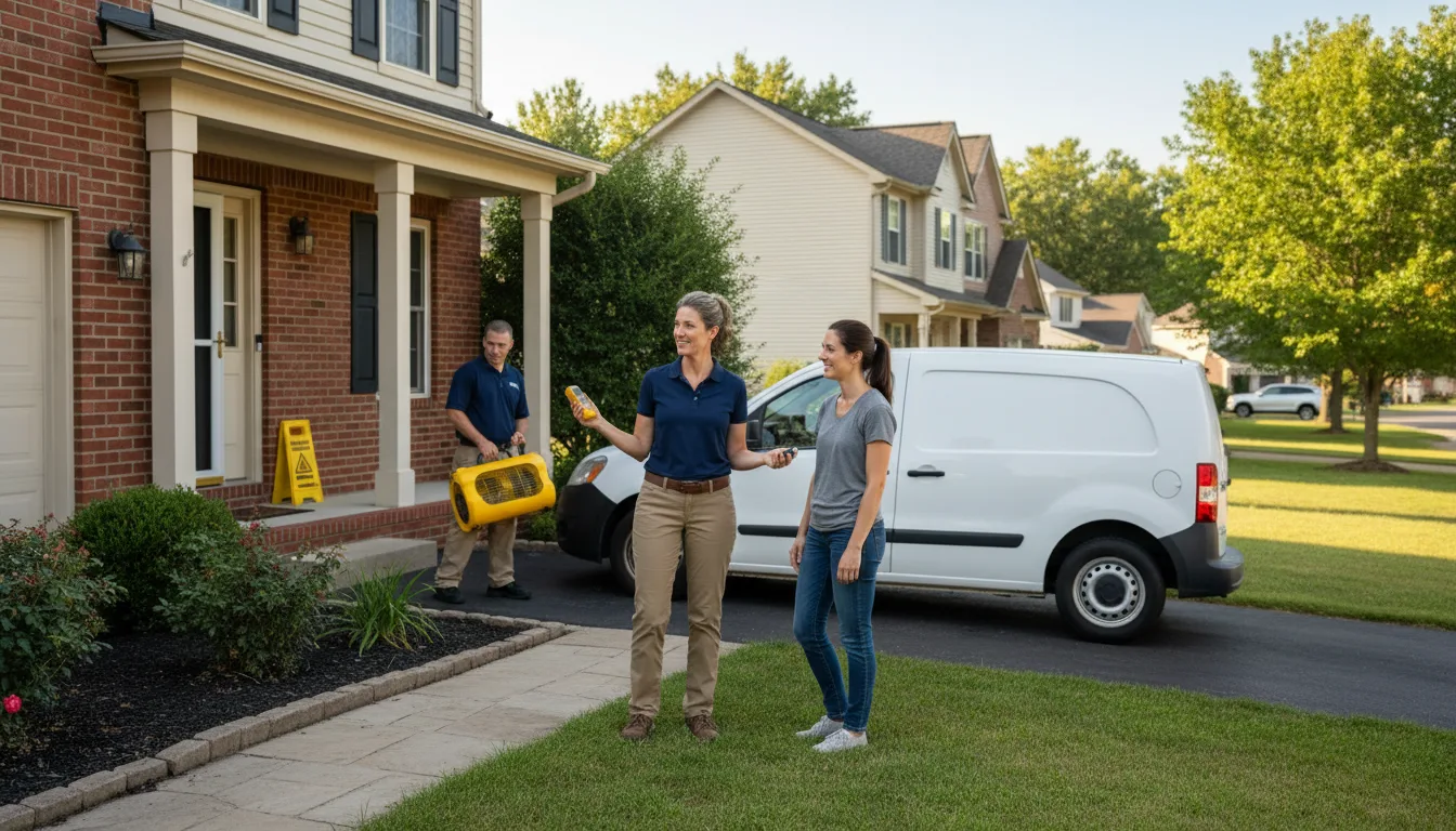 Residential water damage restoration in La Grange Park, IL